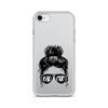 Bad Mom Messy Bun Clear Case for iPhone®