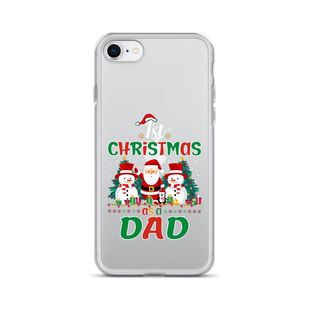 1st Christmas As A Dad Clear Case for iPhone®