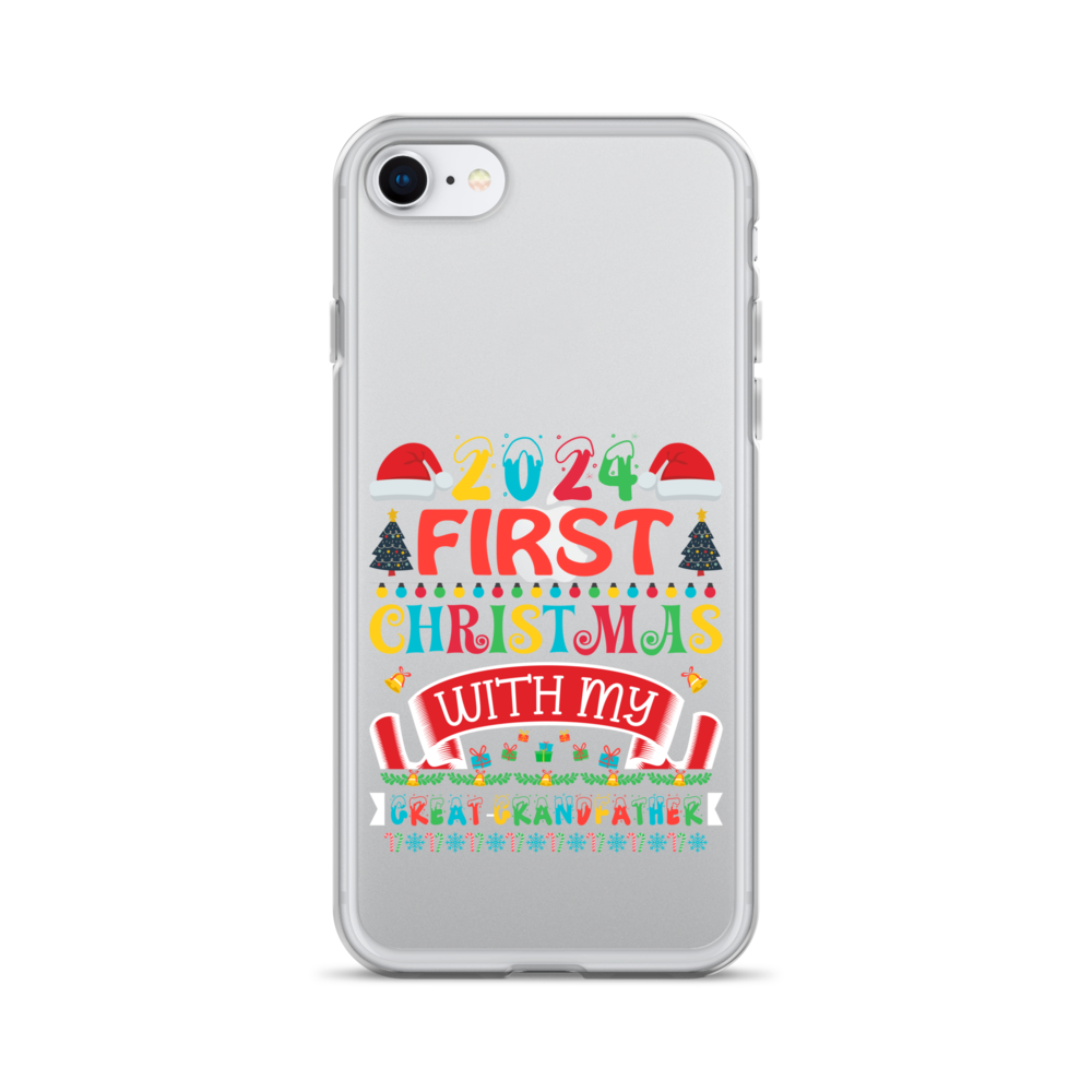 2024 My First Christmas With My Great Grandfather Clear Case for iPhone®