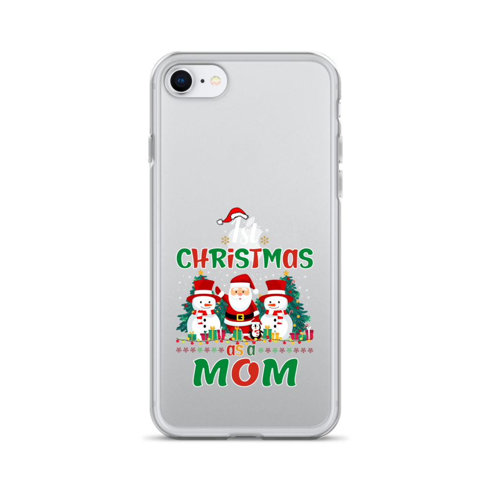 1st Christmas As A Mom Clear Case for iPhone®