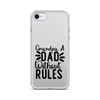 Grandpa A Dad Without Rules Clear Case for iPhone®