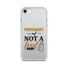 Pregnant AF Not A Food Baby Clear Case for iPhone®