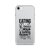 Eating Donuts For Two Funny Pregnant Mom Clear Case for iPhone®