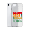 Awesome Dads Tattoos Beards Clear Case for iPhone®