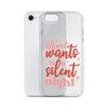 All Mom Wants Is A Silent Night Clear Case for iPhone®