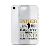 Father And Daughter Tide By Hand Heart To Heart Clear Case for iPhone®