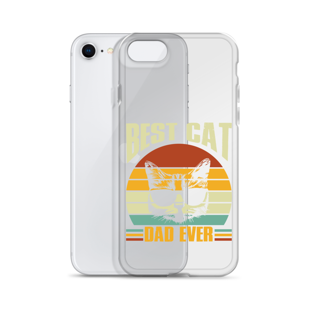 Best Cat Dad Ever Clear Case for iPhone®