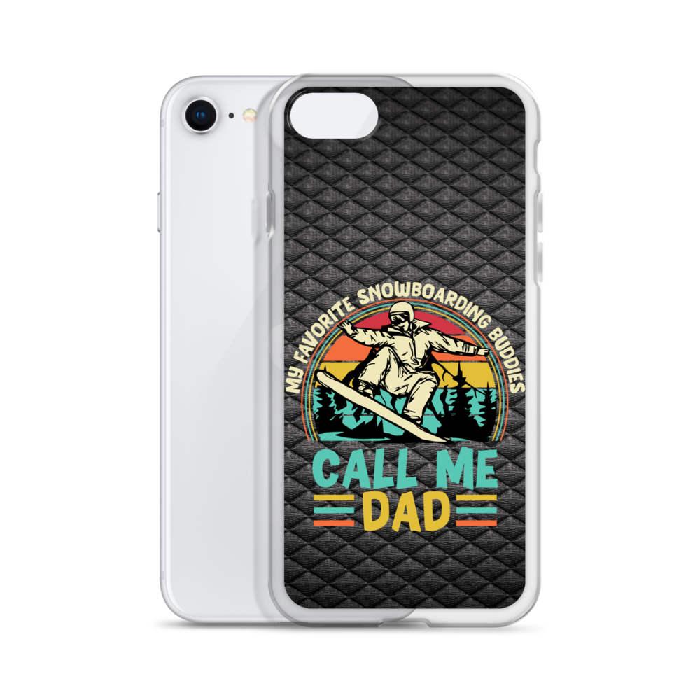 My Favorite Snowboarding Buddies Call Me Dad Clear Case for iPhone®