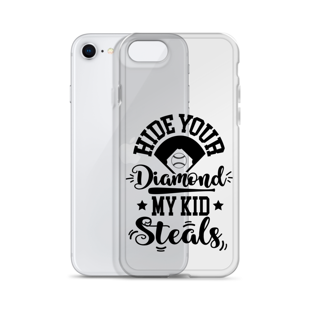 Hide Your Diamond My Kid Steals Clear Case for iPhone®