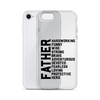 Father Hardworking funny Wise Strong Clear Case for iPhone®