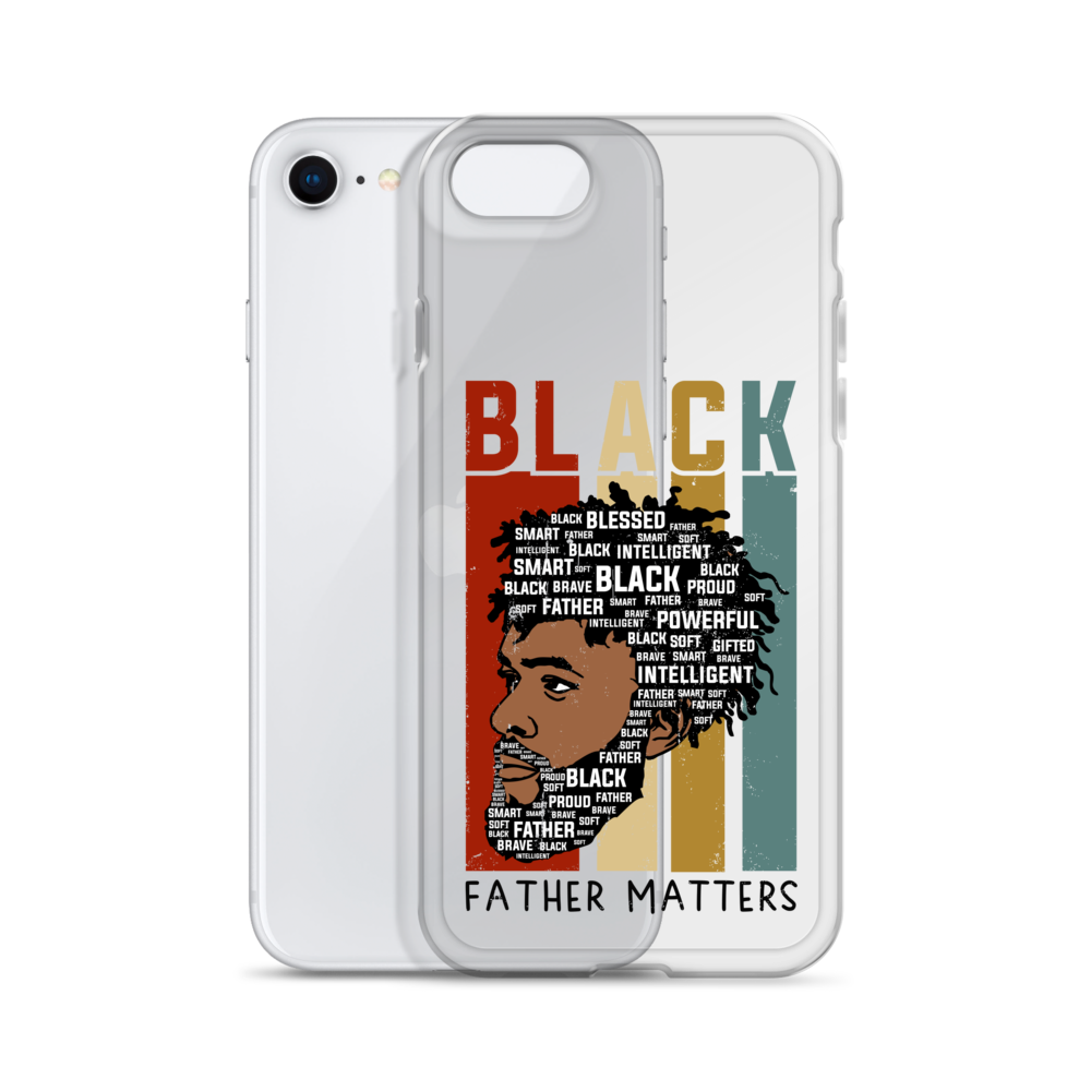 Black Father Matters Clear Case for iPhone®