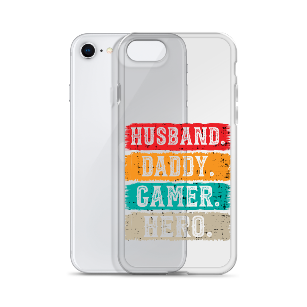 Husband, Daddy, Gamer, Hero Clear Case for iPhone®