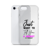 Just Want to Tell You A Secret I'm Pregnant Clear Case for iPhone®