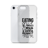 Eating Donuts For Two Funny Pregnant Mom Clear Case for iPhone®