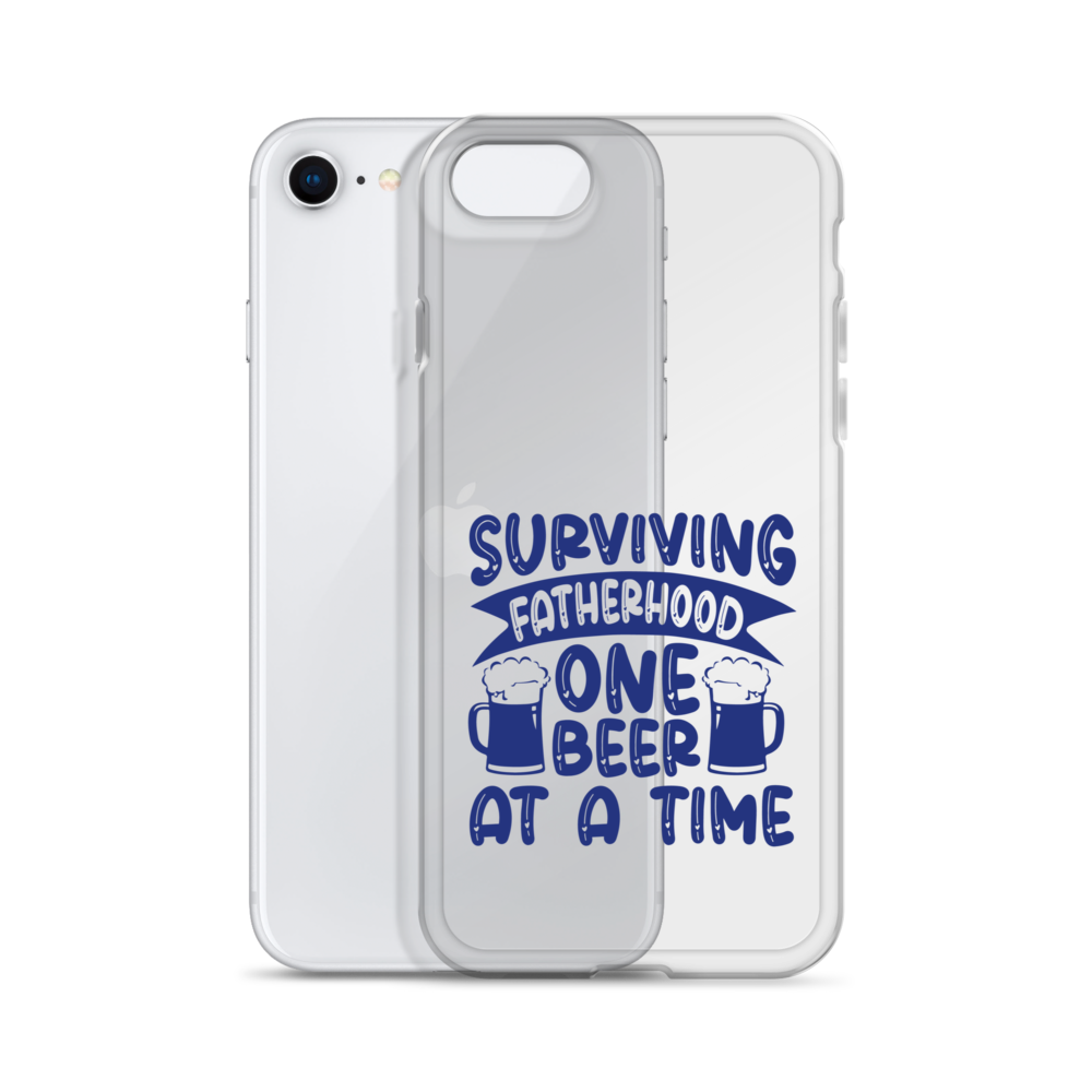 Surviving Fatherhood One Beer At A time Clear Case for iPhone®