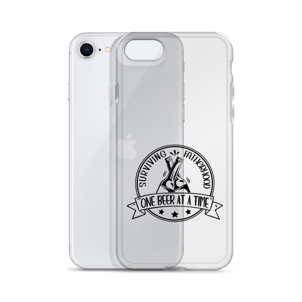 Surviving Fatherhood One Beer At A time Clear Case for iPhone®