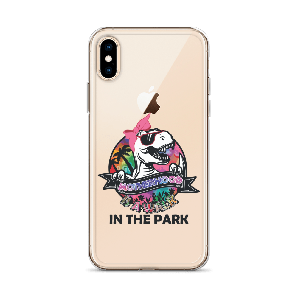 Motherhood Is A Walk In The Park Clear Case for iPhone®