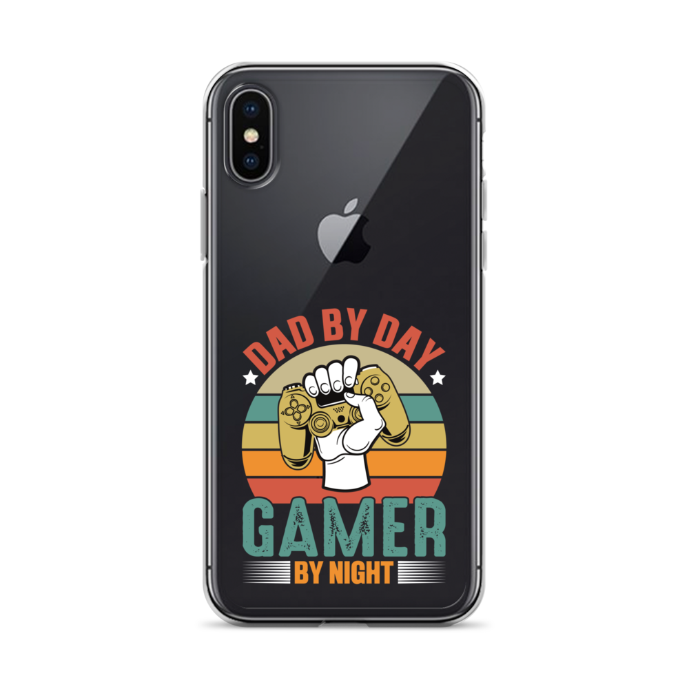 Dad By Day Gamer By Night Clear Case for iPhone®