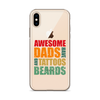 Awesome Dads Tattoos Beards Clear Case for iPhone®