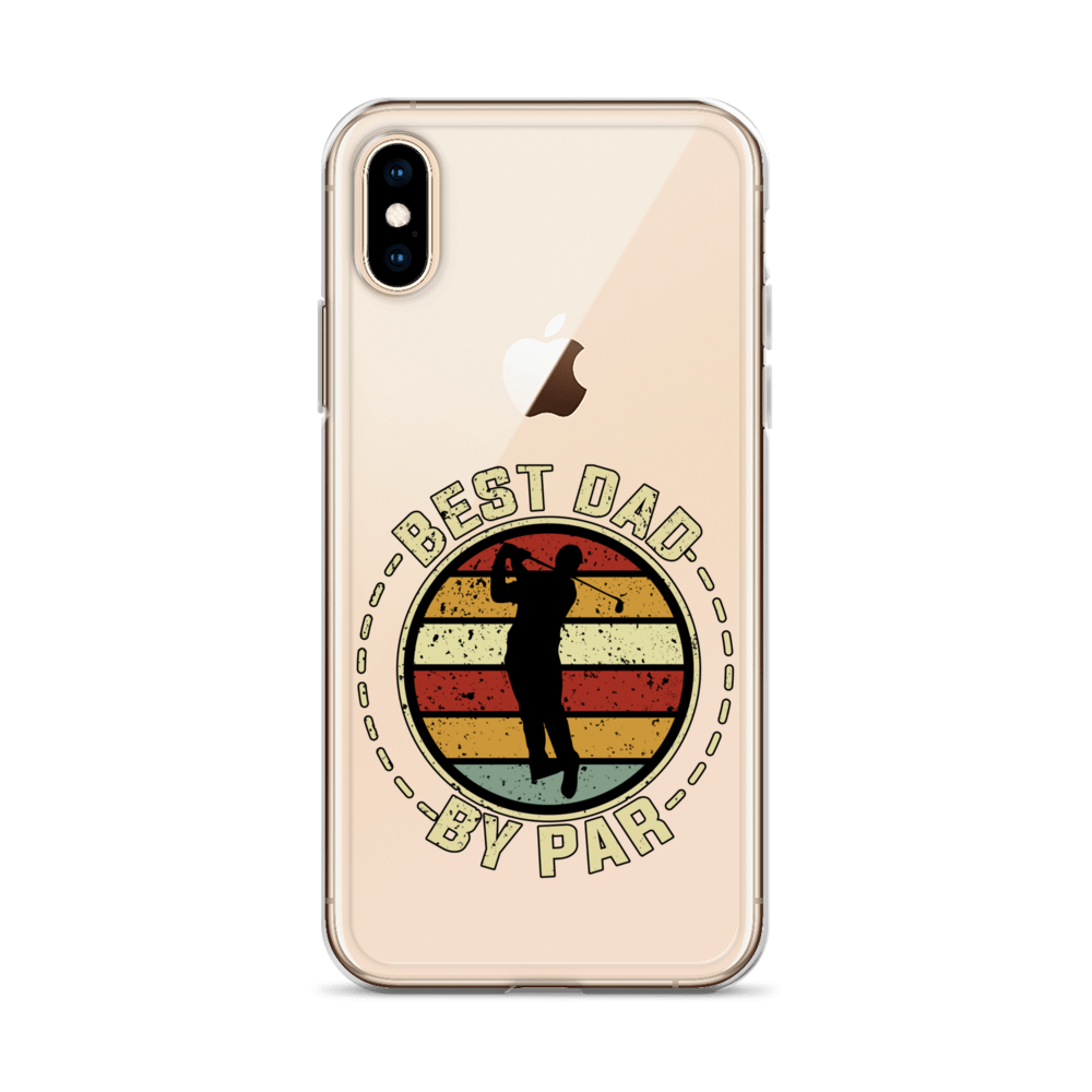 Best Dad By Par Clear Clear Case for iPhone®