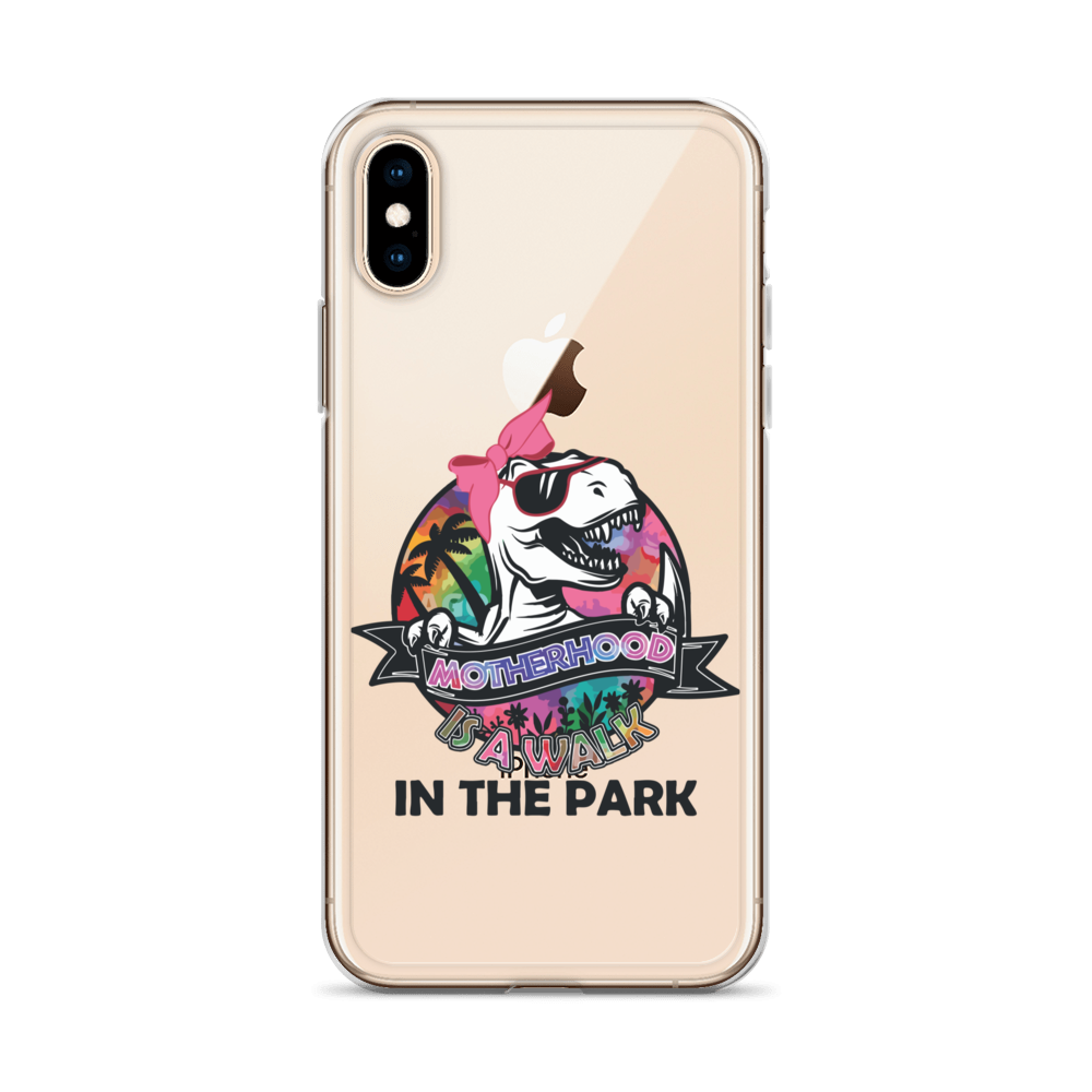 Motherhood Is A Walk In The Park Clear Case for iPhone®