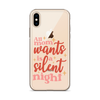 All Mom Wants Is A Silent Night Clear Case for iPhone®