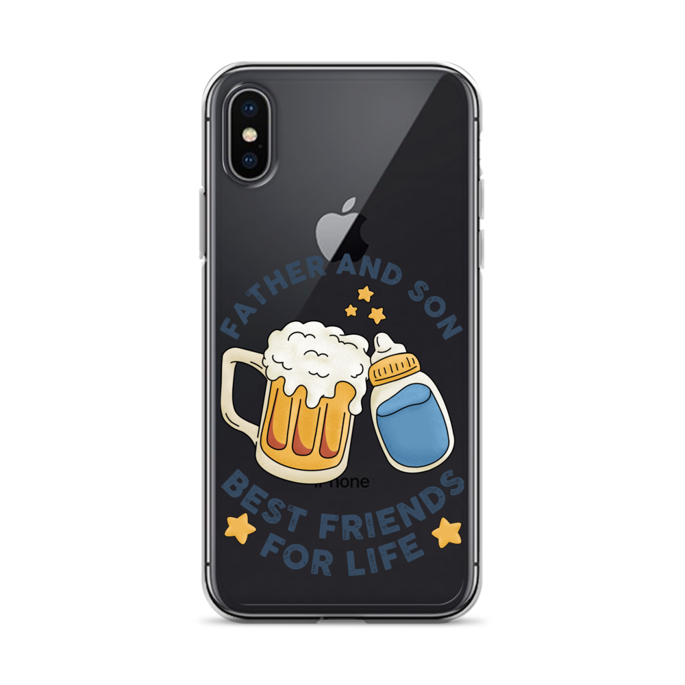 Father And Son Best Friends For Life Clear Case for iPhone®