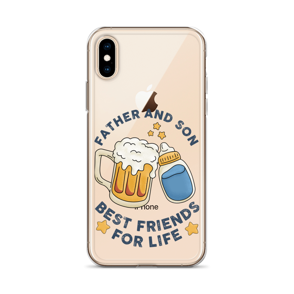 Father And Son Best Friends For Life Clear Case for iPhone®