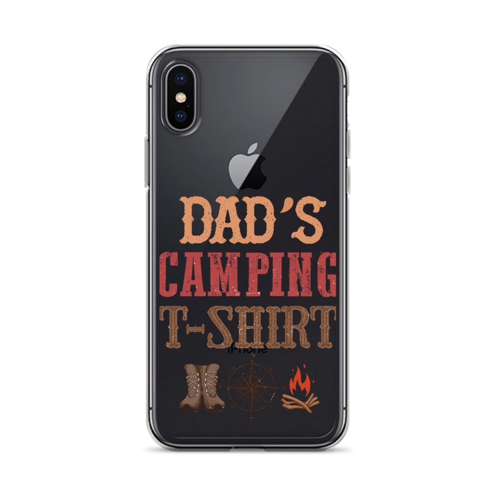 Dad's Camping T-Shirt Clear Case for iPhone®