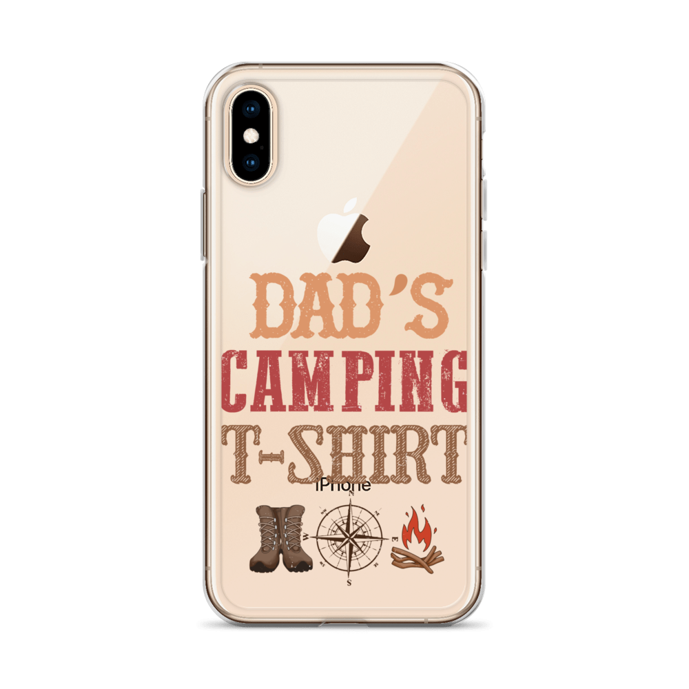 Dad's Camping T-Shirt Clear Case for iPhone®