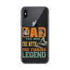 Dad The Man The Myth The Fishing Legend Clear Case for iPhone®