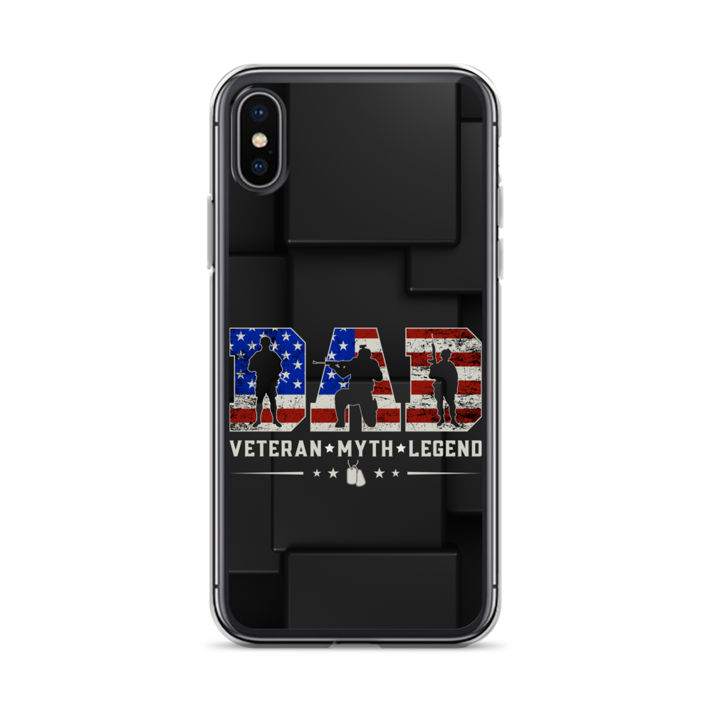 Dad Veteran Myth Legend Clear Case for iPhone®