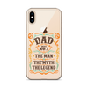 Dad Best Number 1 The Man The Myth The Legend Clear Case for iPhone®