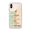 Brave Hero Kind Protector Smart Fun Hardworking Best Loving Supportive Friend Understanding Father Clear Case for iPhone®