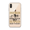 Father And Daughter Tide By Hand Heart To Heart Clear Case for iPhone®