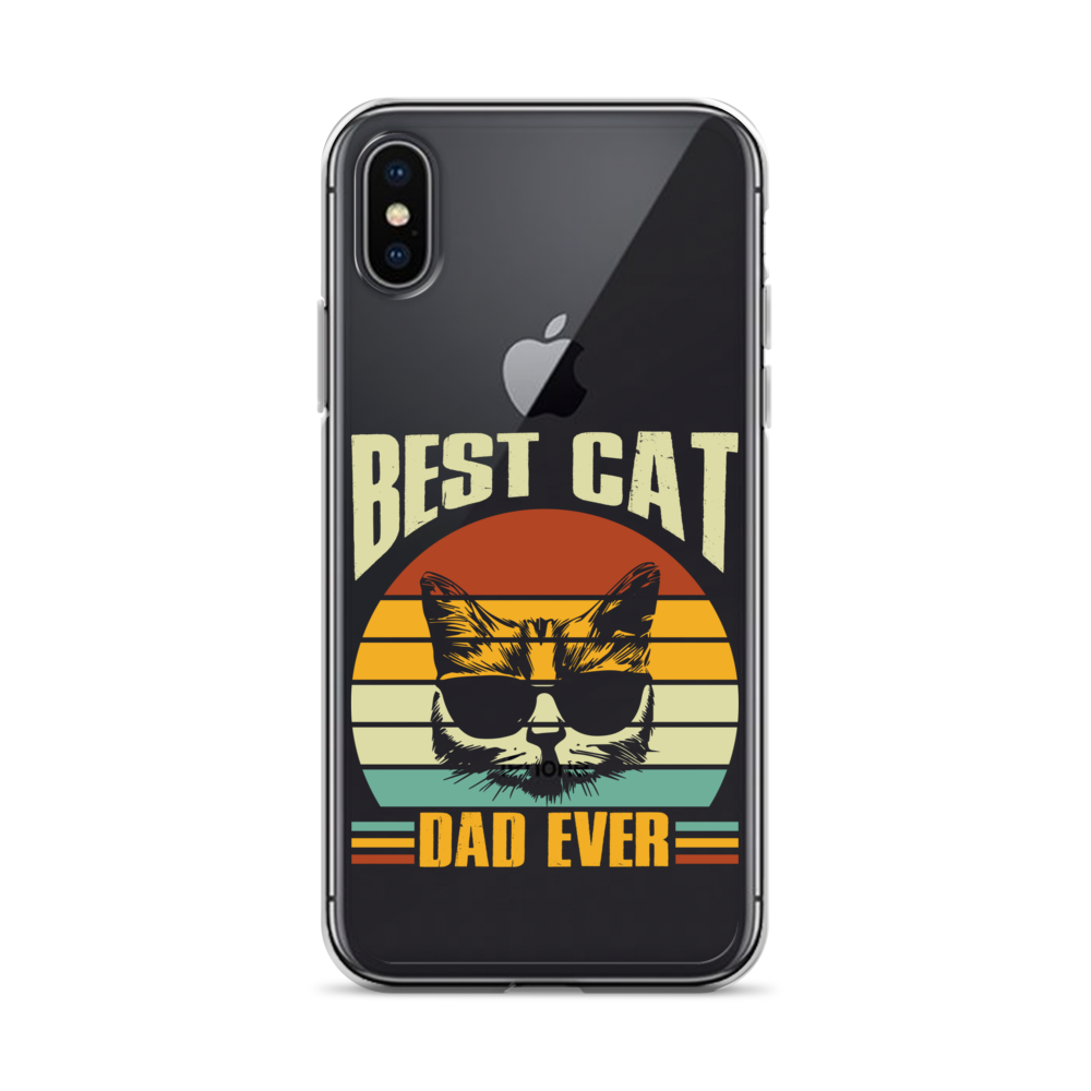 Best Cat Dad Ever Clear Case for iPhone®