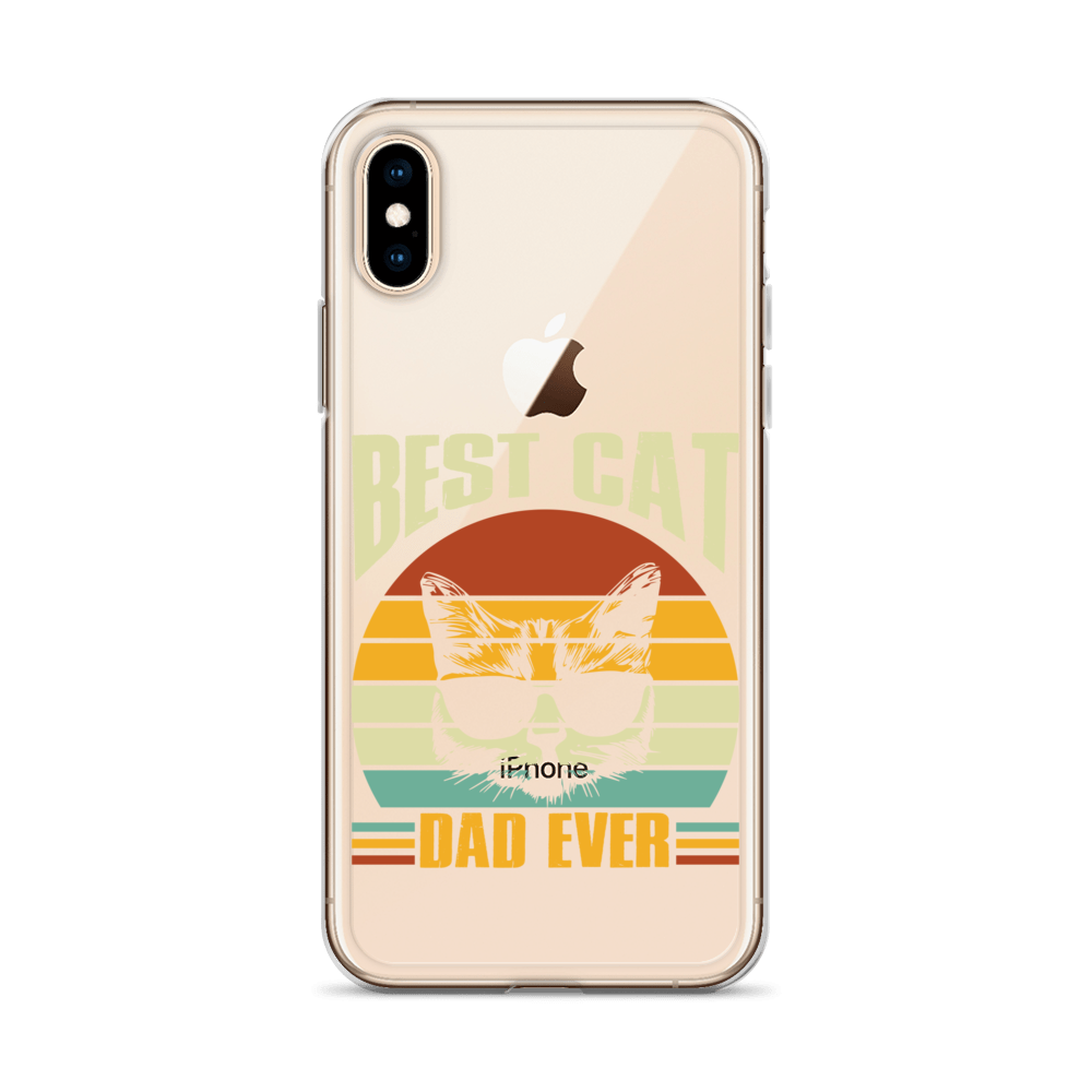 Best Cat Dad Ever Clear Case for iPhone®