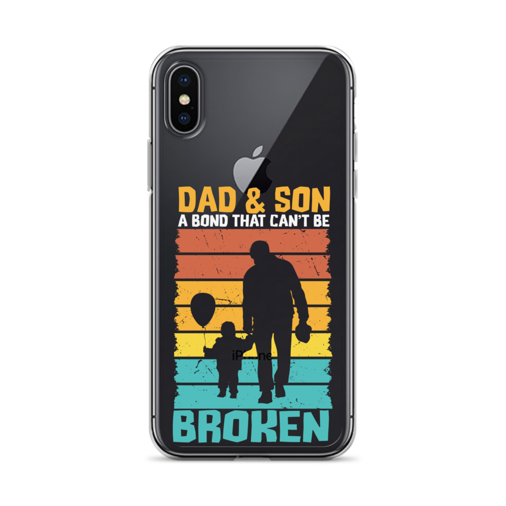 Dad And Son A Bond that can't Be Broken Clear Case for iPhone®