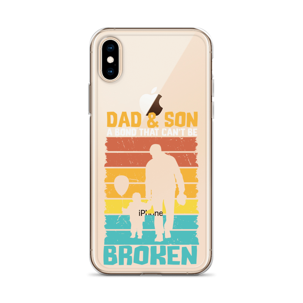 Dad And Son A Bond that can't Be Broken Clear Case for iPhone®