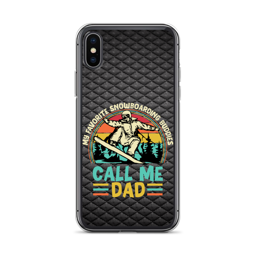 My Favorite Snowboarding Buddies Call Me Dad Clear Case for iPhone®