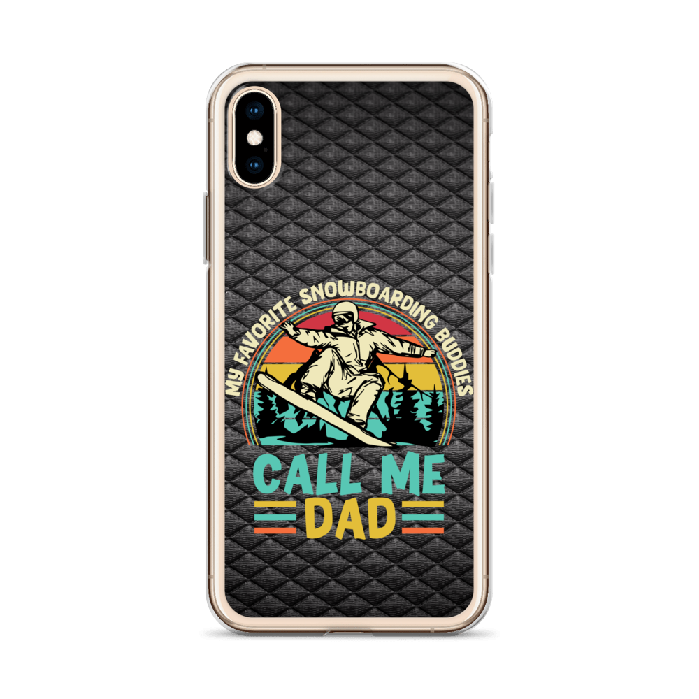 My Favorite Snowboarding Buddies Call Me Dad Clear Case for iPhone®