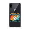 Softball Dad Like A Baseball Dad But With Bigger Balls Clear Case for iPhone®