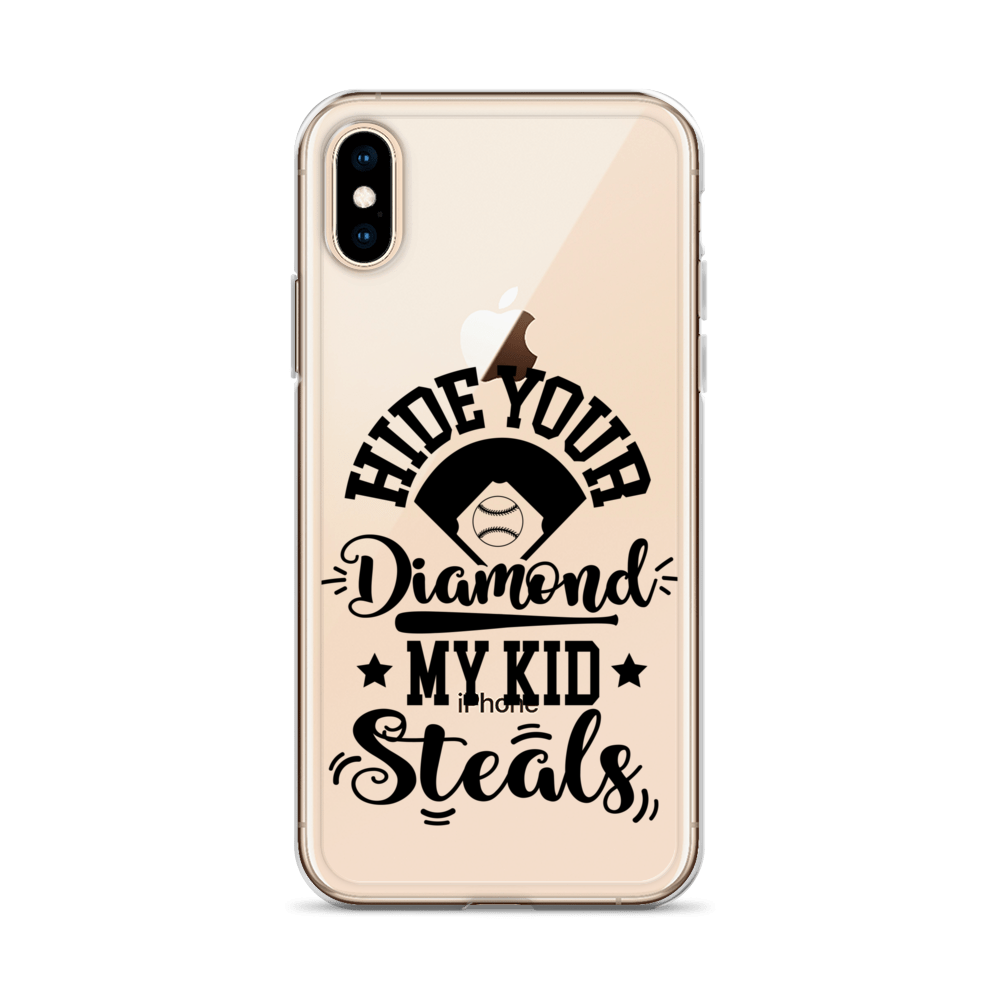 Hide Your Diamond My Kid Steals Clear Case for iPhone®