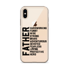 Father Hardworking funny Wise Strong Clear Case for iPhone®