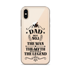 Dad Best Number 1 The Man The Myth The Legend Clear Case for iPhone®