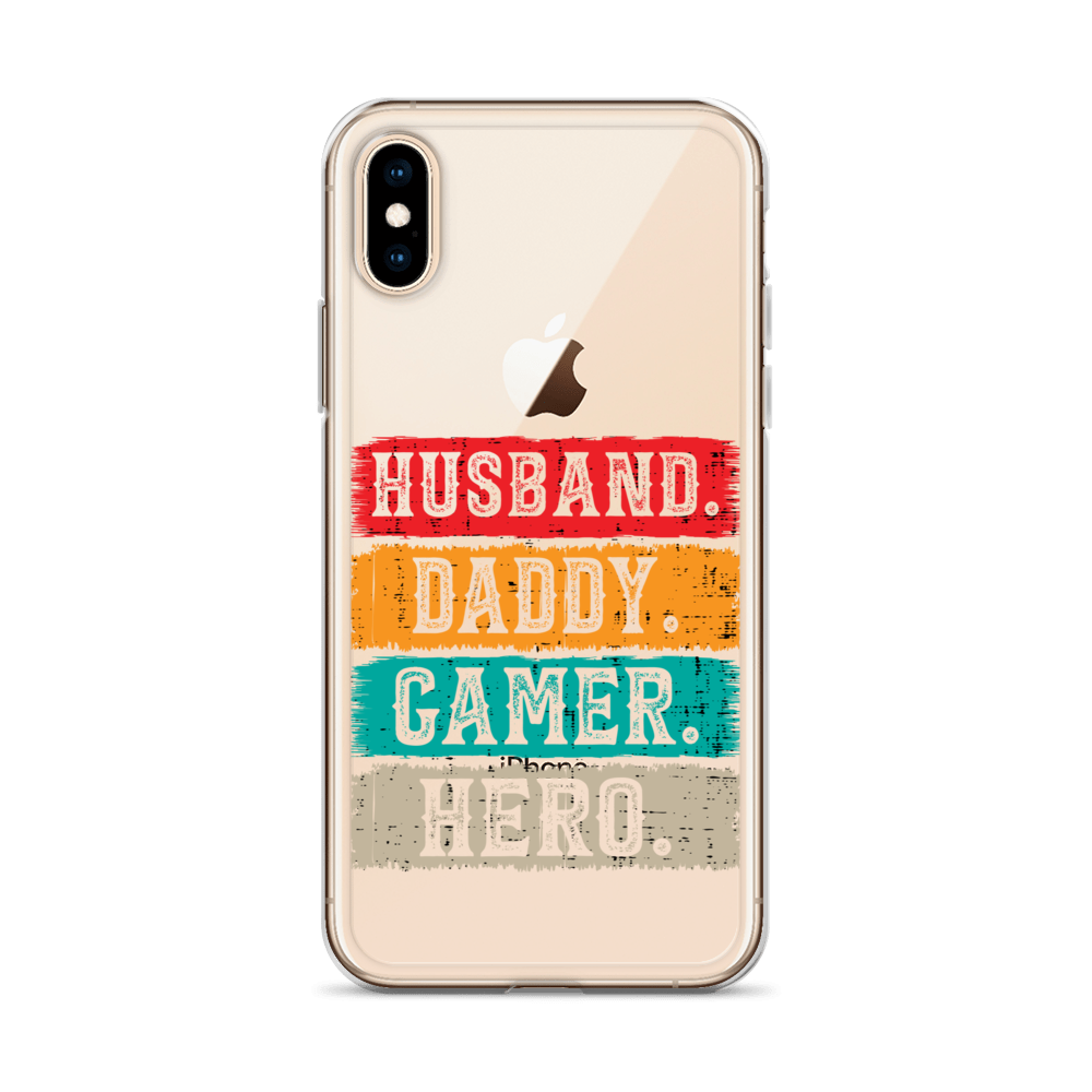 Husband, Daddy, Gamer, Hero Clear Case for iPhone®