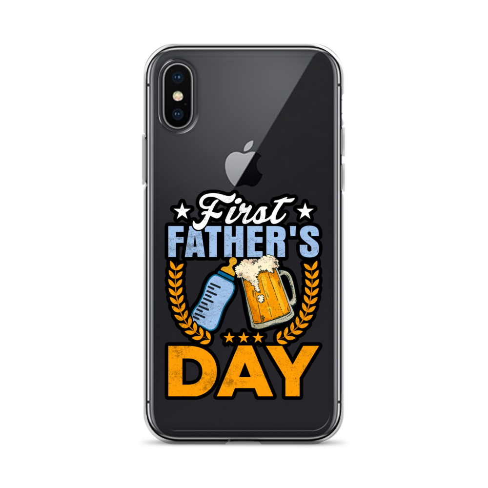 Father's First Day Clear Case for iPhone®