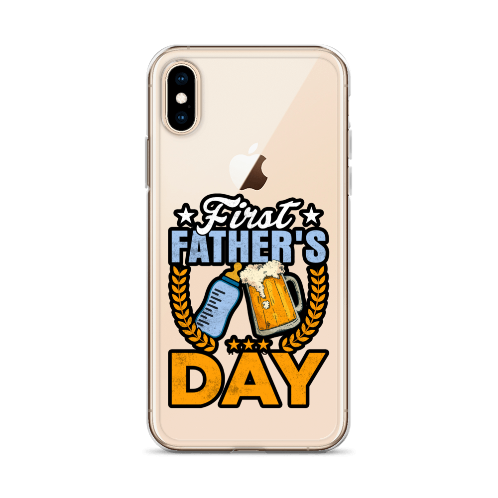 Father's First Day Clear Case for iPhone®