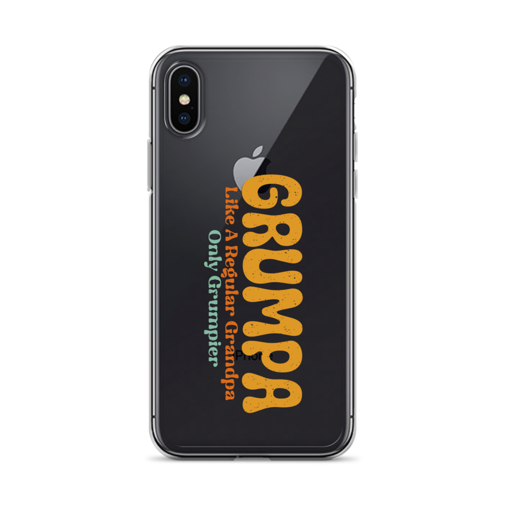 Grumpa Like A Regular Grandpa Only Geumpier Clear Case for iPhone®