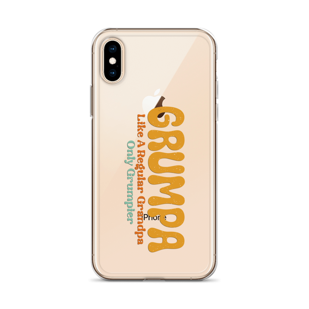 Grumpa Like A Regular Grandpa Only Geumpier Clear Case for iPhone®